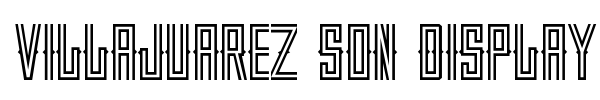 Villajuarez Son Display font preview